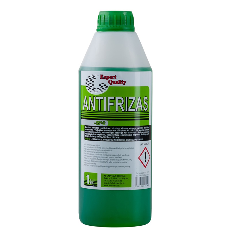 Antifrizas žalias, 1L (ALYTAUS CHEMIJA) Antifrizas -35 zalias, 1L