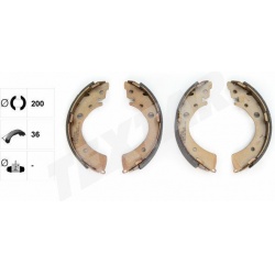 Stabdžių trinkelių komplektas (TEXTAR) 91039601