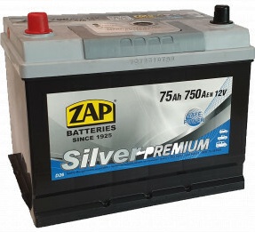 ZAP 75 Ah Jap (+-) Silver Premium akumuliatorius