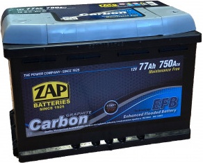 ZAP 77 Ah Carbon EFB akumuliatorius
