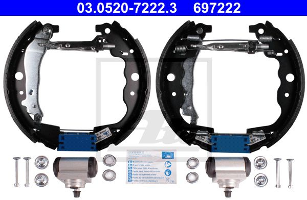 Stabdžių trinkelių komplektas (ATE) 03.0520-7222.3
