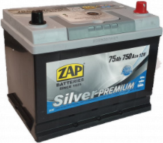 ZAP 75 Ah Jap (-+) Silver Premium akumuliatorius