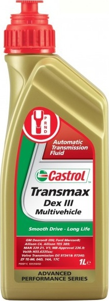 Transmisinė alyva 1 L (CASTROL) ATF IIIH TRANSMAX DEX III MULTIVEHICLE 1L