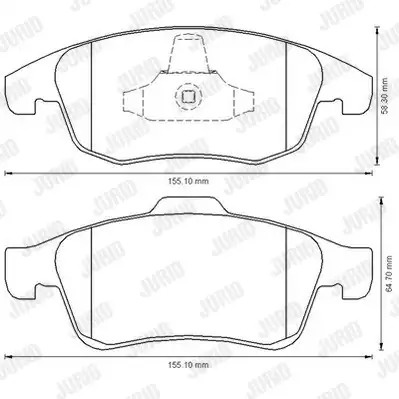 Stabdžių kaladėlės (JURID) 573192J