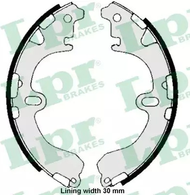 Stabdžių trinkelių komplektas (LPR) 05810