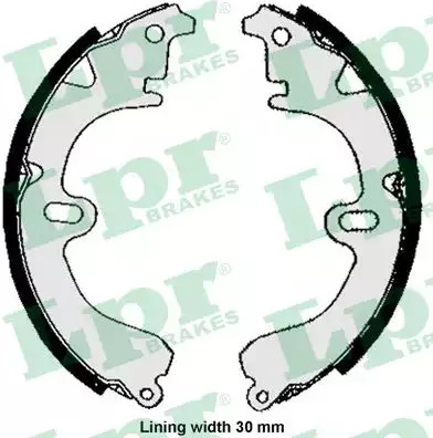 Stabdžių trinkelių komplektas (LPR) 05860