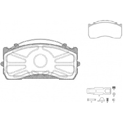 Stabdžių kaladėlės (REMSA) JCA 815.80