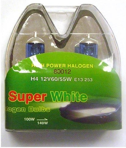 Lemputė Super White H4 12V 55/60W 80012