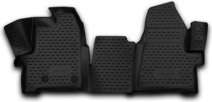 Guminiai kilimėliai 3D FORD Tourneo Custom (1+2 seats) 2013-> / Transit Custom, (1+2 seats) 2014->, 2 pcs. /L19030