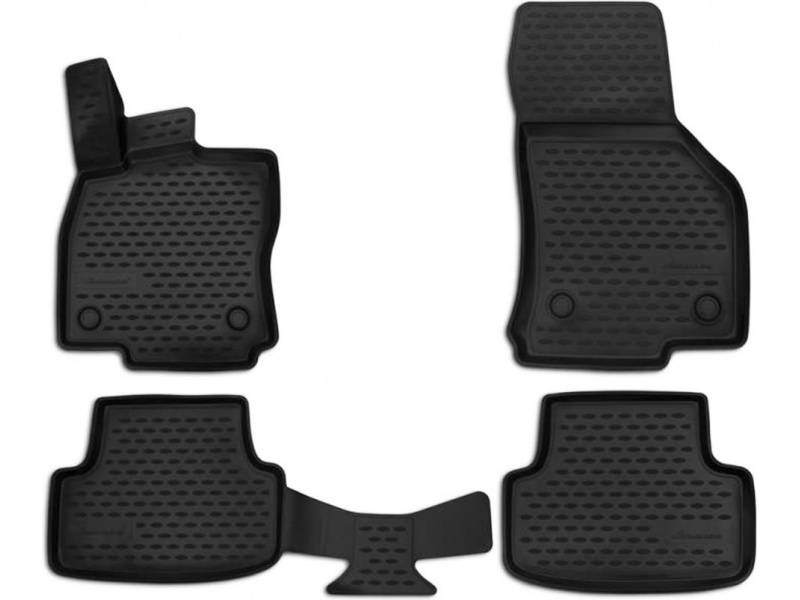 Kilimėliai 3D SEAT Leon 2012-> (Typ 5F), 4 pcs. black /L55005