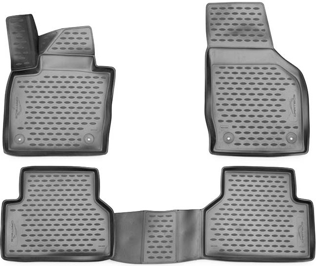 Guminiai kilimėliai 3D AUDI Q3 2015->, AT, 4 pcs. /L03001G /gray