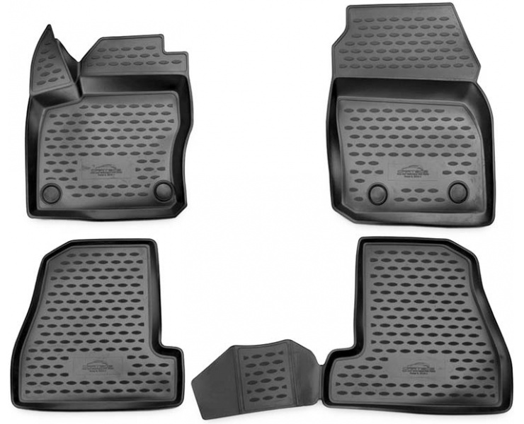 Guminiai kilimėliai 3D FORD Focus 2015->, (Europe), 4 pcs. /L19018G /gray