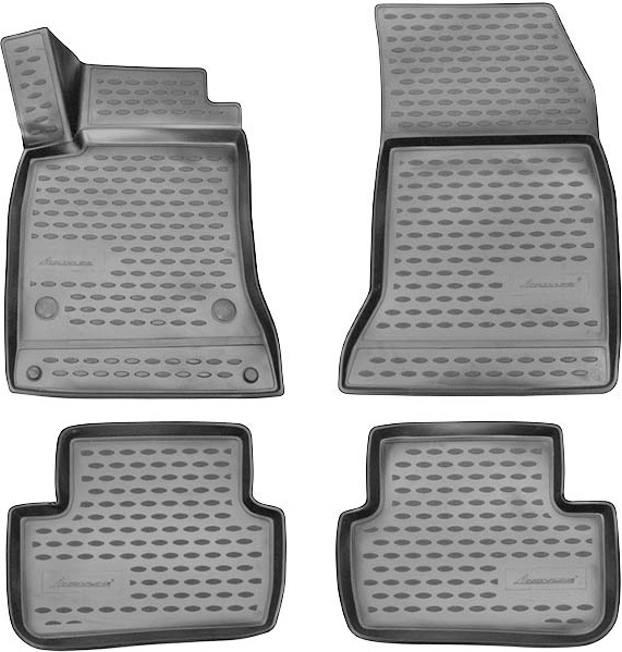 Kilimėliai 3D MERCEDES-BENZ A-Class W176 2012-> 4 pcs. gray /L46041G