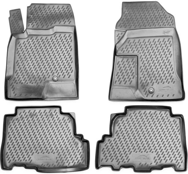Guminiai kilimėliai 3D OPEL Antara 2006->, 4 pcs. /L51002G /gray