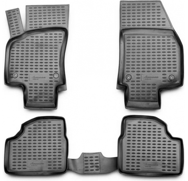 Guminiai kilimėliai 3D OPEL Astra H 2004-2009, hb, 4 pcs. /L51003G /gray