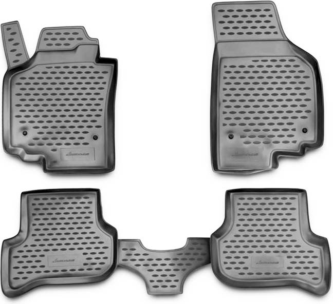 Guminiai kilimėliai 3D SEAT Altea 2005-2009 wg, 4 pcs. /L55001G /gray