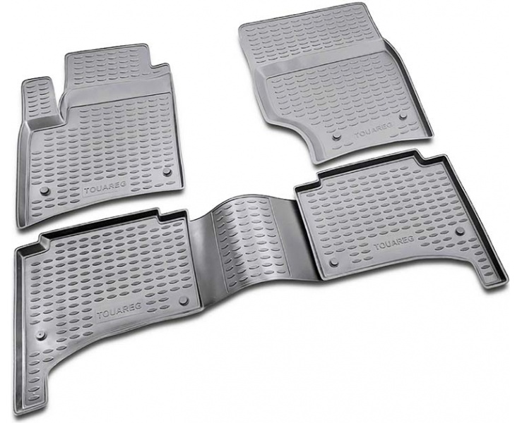Guminiai kilimėliai 3D VW Touareg 2002-2010, 4 pcs. /L65040G /gray
