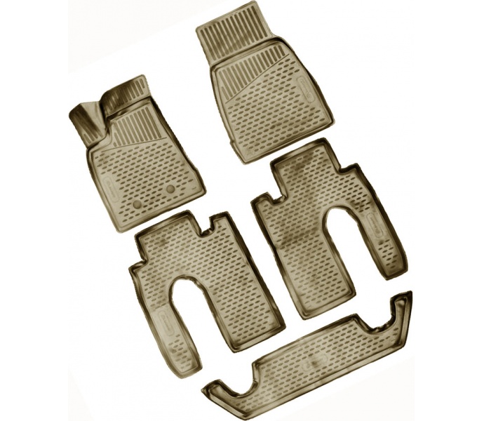 3D kilimėliai TESLA Model X 2015->, 4 pcs. gray /L67004G