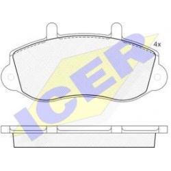 Stabdžių trinkelės Renault Master /Opel Movano 98> (ICER) 141219