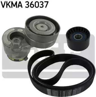 V formos rumbuotas diržas, komplektas (SKF) VKMA 36037