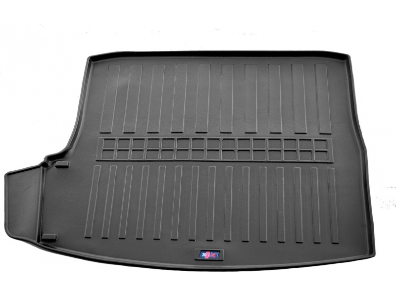 Guminis bagažinės kilimėlis SKODA Octavia II A5 2004-2013, (universal lower (apatinis)) black /6020011