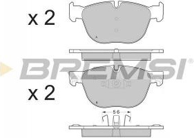 Stabdžių trinkelės BMW X5/X6 08> (BREMSI) BP3371