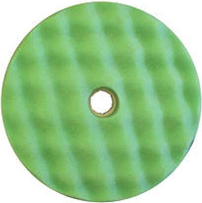 Dvipusė žalia gofruota poliravimo kempinė 150 mm  greitos fiksacijos  (3M) 3M50962