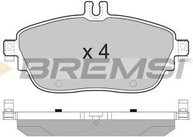 Stabdžių trinkelės Mercedes A/B-class 11> (BREMSI) BP3496