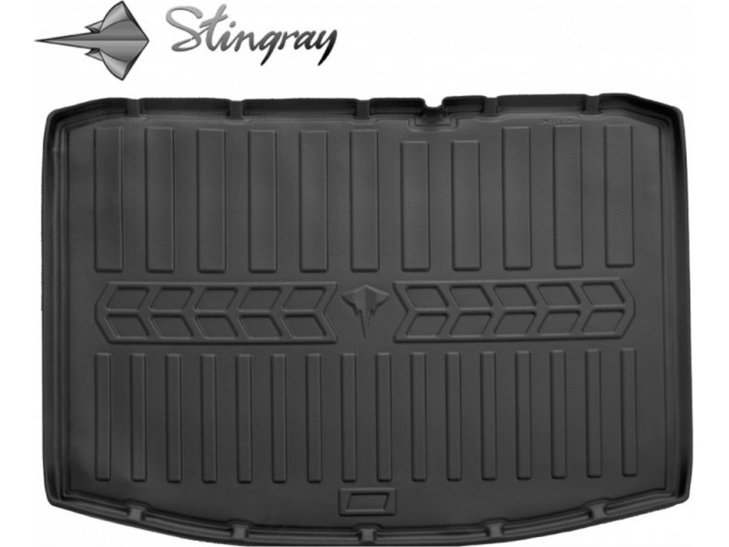 Guminis bagažinės kilimėlis SUZUKI SX4 II 2013-2012 (lower trunk) black /6021041