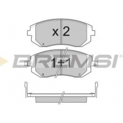 Stabdžių trinkelės Subaru Forester/Impreza/Legacy IV/V/Outback/XV 1.5-3.0 00- priek. (BREMSI) BP3158