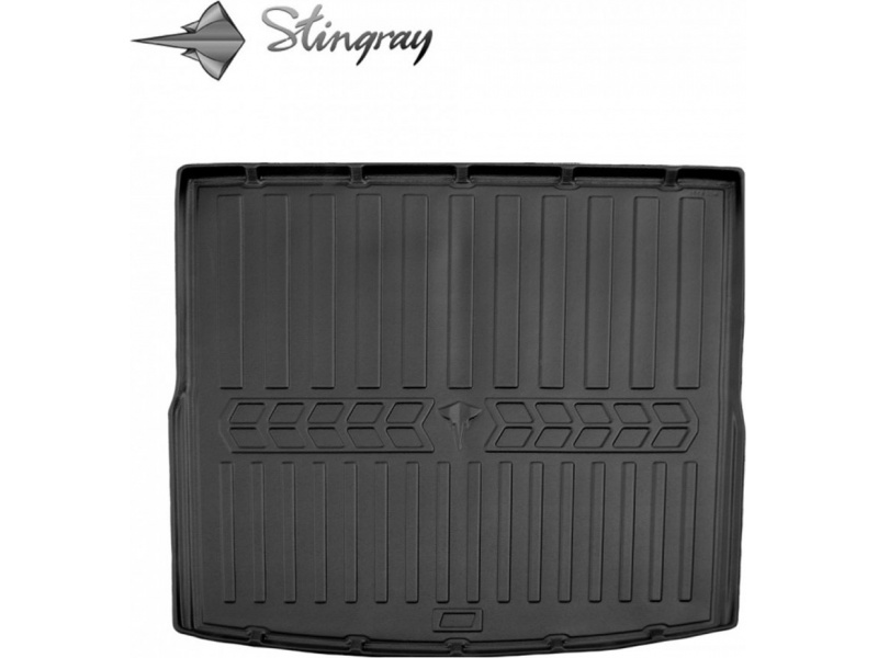 Guminis bagažinės kilimėlis VOLKSWAGEN Golf VI 2008-2012 (universal) black /6024391