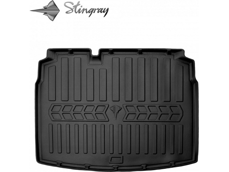 Guminis bagažinės kilimėlis VOLKSWAGEN Golf VI 2008-2012 (hatchback, lower boot) black /6024411