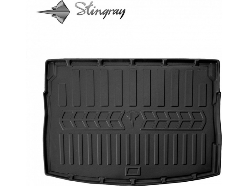Guminis bagažinės kilimėlis VOLKSWAGEN Golf VII 2012-2020 (hatchback) black /6024431