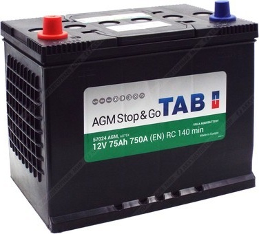 TAB 75Ah Jap (+-) AGM akumuliatorius