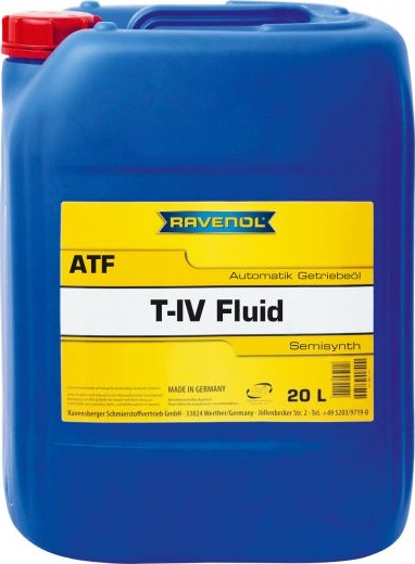 Alyva automatinei pavarų dėžei RAV ATF T-IV FLUID 20L (RAVENOL) RAV ATF T-IV FLUID 20L