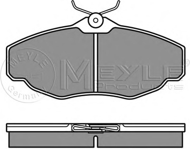 Stabdžių kaladėlės (MEYLE) 025 234 5219