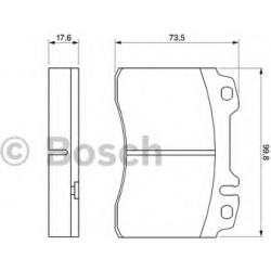 Stabdžių kaladėlės (BOSCH) 0 986 460 966
