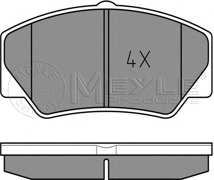 Stabdžių kaladėlės (MEYLE) 025 211 4117
