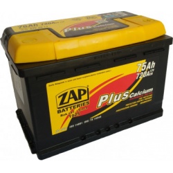 ZAP 75Ah Plus (- +) akumuliatorius