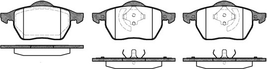 Stabdžių kaladėlės (REMSA) 0390.20
