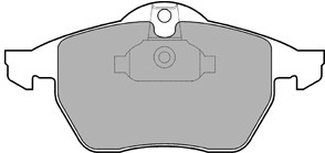 Stabdžių kaladėlės (DELPHI) LP1600