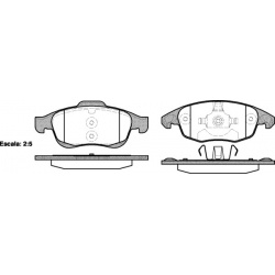 Stabdžių kaladėlės (REMSA) 1248.00