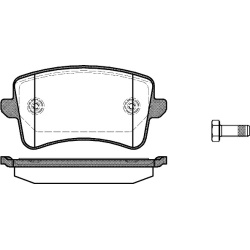 Stabdžių kaladėlės (REMSA) 1343.00