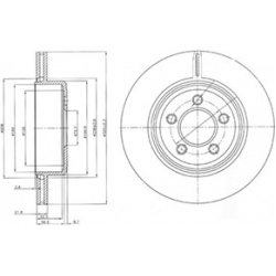 Stabdžių diskas (DELPHI) BG4073