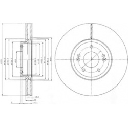 Stabdžių diskas (DELPHI) BG9056