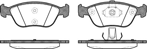 Stabdžių kaladėlės (REMSA) 0722.00