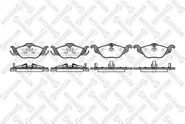 Stabdžių kaladėlės (STELLOX) 695 002B-SX