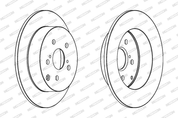 Stabdžių diskas (FERODO) DDF1419
