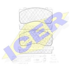 Stabdžių trinkelės Man TGL / Merce Atego 04> (ICER) 151404-202