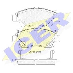 Stabdžių trinkelės Honda Jazz 08> (ICER) 181906